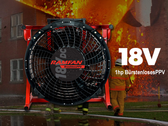 RAMFAN EX50Li 18V Brushless PPV Hochleistungslüfter
